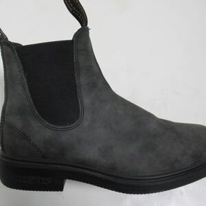 Blundstone Men's #1308 Dress Chelsea Boots Chisel Toe Rustic Black Size 7.5 US M